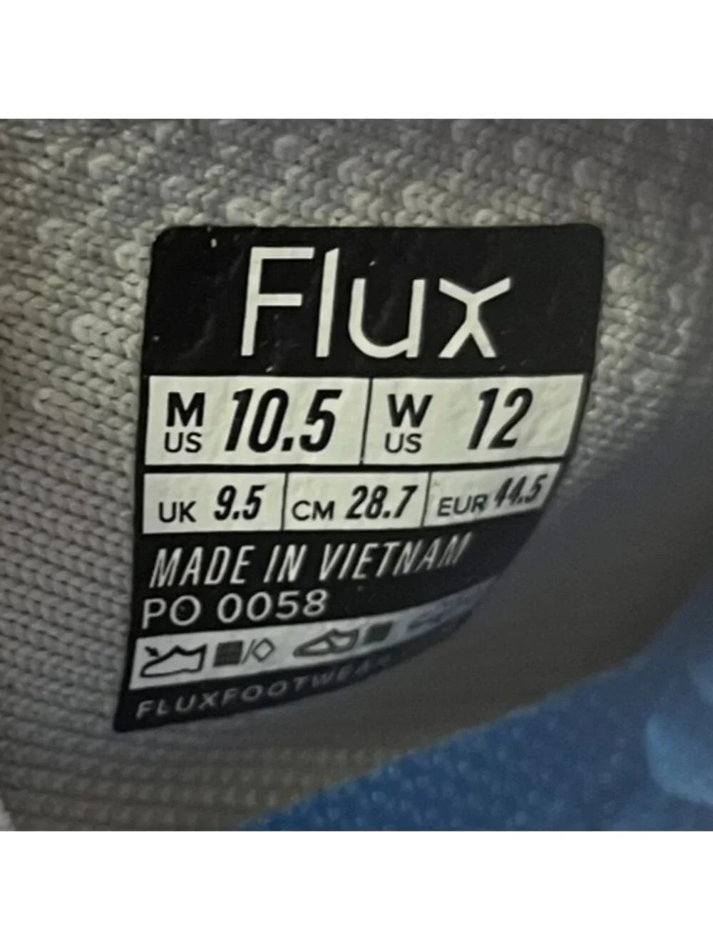Flux Footwear Adapt Runner White Gum Mens Size 10.5 Athletic Walking Knit Shoes
